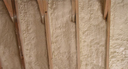 closed-cell spray foam for Garland applications